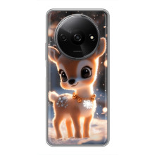 Яркий чехол для Xiaomi Redmi A3x с Зимними Оленятами – Оленёнок