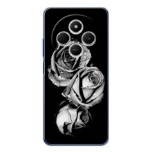 Чехол с картинкой (Стильные) для Редми A4 5G - (AlphaPrint) (Черная роза)