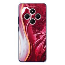 Чехол для Редми A4 5G - с принтом (Дизайнерские) (AlphaPrint) (Мрамор красный)