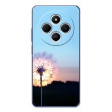 Силиконовый Чехол с одуванчиками на Xiaomi Redmi A4 5G – Закат с одуванчиком