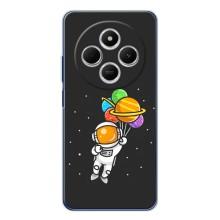 Силиконовый Чехол с принтом "Космонавты" на Xiaomi Redmi A4 5G – Космонавт с шариками