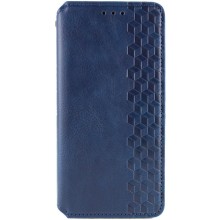 Кожаный чехол-книжка GETMAN Cubic (PU) для Xiaomi Redmi A5 / Poco C71 – Синий