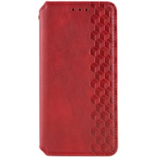 Кожаный чехол-книжка GETMAN Cubic (PU) для Xiaomi Redmi A5 / Poco C71 – Красный