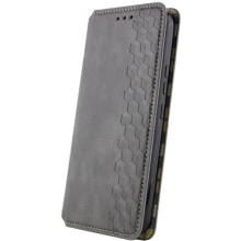 Кожаный чехол-книжка GETMAN Cubic (PU) для Xiaomi Redmi A5 / Poco C71 – Серый