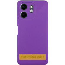 Чехол TPU GETMAN Liquid Silk Full Camera для Xiaomi Redmi A5 / Poco C71 – Фиолетовый