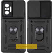 Ударопрочный чехол Camshield Serge Ring для Xiaomi Redmi A5 / Poco C71 – Черный