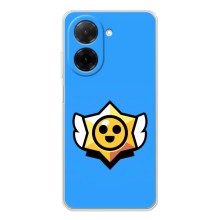 Бампер (ТПУ) с принтом Brawl Stars на Редми А5 (Значок)