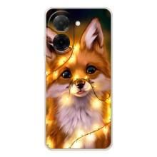 Чехлы с картинкой Лисички для Xiaomi Redmi A5 (VPrint) (Лисичка в гирляндах)