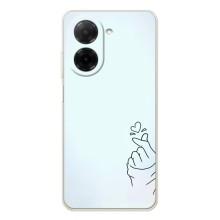 Чехлы (Знак сердечка) на Xiaomi Redmi A5 – Сердце на голубом