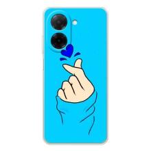 Чехлы (Знак сердечка) на Xiaomi Redmi A5 – Сердце на синем