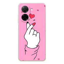 Чехол с принтом для Xiaomi Redmi A5 (AlphaPrint - Знак сердечка)
