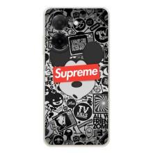 Чохол з Брендами одягу на Редмі А5 – Supreme Маус