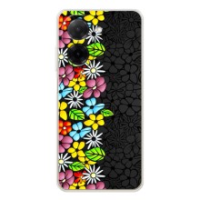 Чехол с Цветами для Xiaomi Redmi A5 (Яркие цветы)