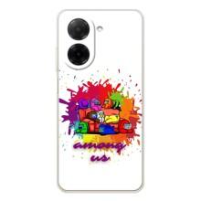Чехол Амонг Ас для Xiaomi Redmi A5 (AlphaPrint) (Яркий АмонгАс)
