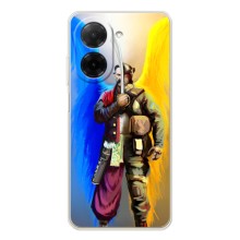Чехол с картинкой (Патриотический КОЗАК) на Xiaomi Redmi A5 – Козак с крыльями