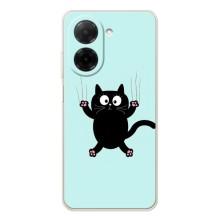 Чехол с принтом для Xiaomi Redmi A5 (AlphaPrint) Модные коты (Падающий кот)