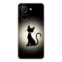 Чехол с принтом для Xiaomi Redmi A5 (AlphaPrint) Модные коты (Силуэт котика)