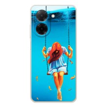 Чехол Стильные девушки на Xiaomi Redmi A5 (Девушка на качели)