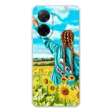 Чехол Стильные девушки на Xiaomi Redmi A5 (Девушка на поле)