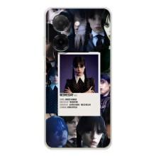 Чехлы Венсдей на Xiaomi Redmi A5 Уэнсдей (AlphaPrint) (коллаж Уэнздей)