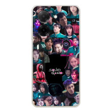 Чехол Гра в кальмара для Xiaomi Redmi A5 – Коллаж игры кальмара