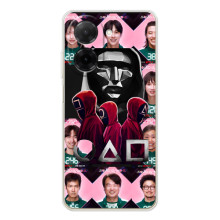 Чехол Гра в кальмара для Xiaomi Redmi A5 – Персонажи игры кальмара