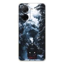 Новогодние, Праздничные Чехлы для Xiaomi Redmi A5 - 2024 год (Зимний поезд)