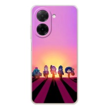 Силиконовый Чехол на Xiaomi Redmi A5 с картинкой Brawl Stars (Персонажи в закате)