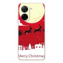 Рождественские Чехлы для Xiaomi Redmi A5 (VPrint) (Санта с оленями)