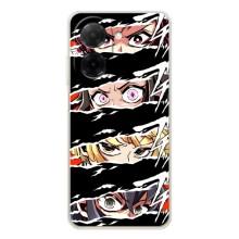 Силиконовые чехлы с глазами Anime для Редми А5 – Глаза на чорном