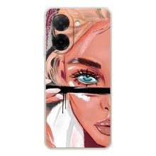 Силіконовый Чохол на Xiaomi Redmi A5 з картинкой Модных девушек – Дівчина та вії