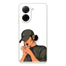 Силіконовый Чохол на Xiaomi Redmi A5 з картинкой Модных девушек – У зеленому