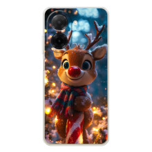 Яркий чехол для Xiaomi Redmi A5 с Зимними Оленятами – Олень в шарфе