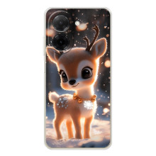 Яркий чехол для Xiaomi Redmi A5 с Зимними Оленятами – Оленёнок