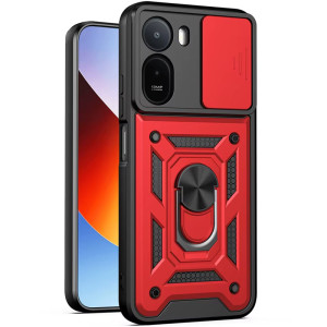 Чехол Ummi Camshield Serge Ring для Xiaomi Redmi A7 Pro 4G / Poco C81 / C81 Pro – Красный
