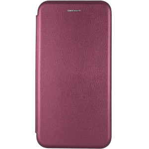Шкіряний чохол-книжка Classy для Xiaomi Redmi A7 Pro 4G / Poco C81 – Бордовий