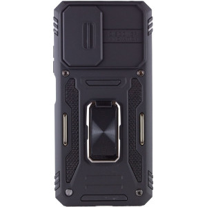 Ударопрочный чехол Camshield Army Ring для Xiaomi Redmi A7 Pro 4G / Poco C81 / C81 Pro – Черный