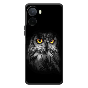 Чехлы с принтом СОВЫ для Xiaomi Redmi A7 Pro – Сова на чёрном