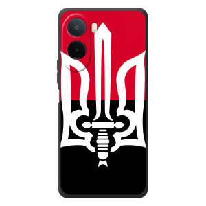 Чехлы УПА (Красно-Чёрный) на Xiaomi Redmi A7 Pro – Герб Украины