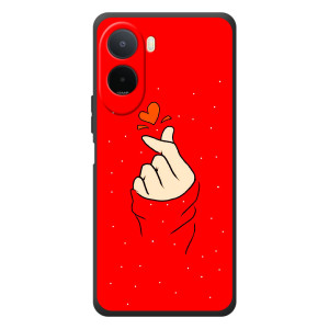 Чехлы (Знак сердечка) на Xiaomi Redmi A7 Pro (Сердце на красном)