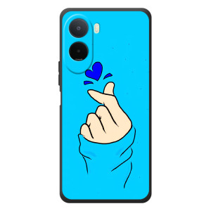 Чехлы (Знак сердечка) на Xiaomi Redmi A7 Pro (Сердце на синем)