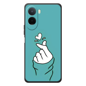 Чехлы (Знак сердечка) на Xiaomi Redmi A7 Pro (Сердечко на бирюзовом)