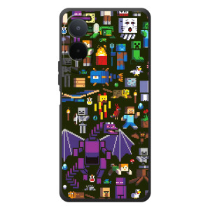 Чехол Майнкрафт на Xiaomi Redmi A7 Pro (AlphaPrint) Minecraft