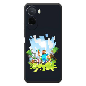 Чехол Майнкрафт на Xiaomi Redmi A7 Pro (AlphaPrint) Minecraft