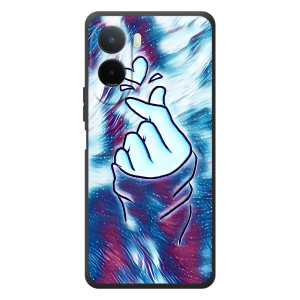 Чехол с принтом для Xiaomi Redmi A7 Pro (AlphaPrint - Знак сердечка)