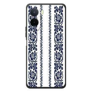 Силиконовый Чехол на Xiaomi Redmi A7 Pro с картинкой Вышиванки (Синяя вышиванка)