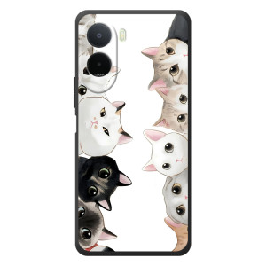 Чехол с милыми котиками на redited mega kurdyo А7 пpo   – Черно-белые котики