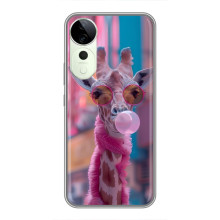 Чохол з принтом стильні тварини для шыаомі Redmi A7 Про  – Стильна жирафа