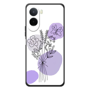 Силконовий чохол з принтом в квітах на Xiaomi Redmi A7 Pro