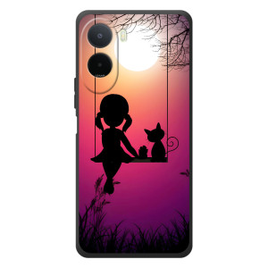 Девчачий Чехол для Xiaomi Redmi A7 Pro – На качели